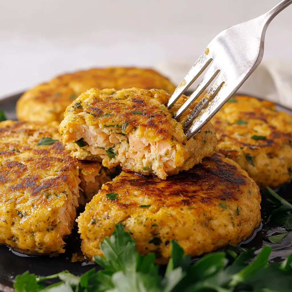 Golden Crispy Salmon Cakes