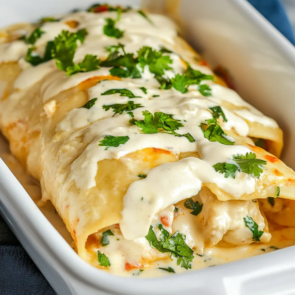 Mouth-Watering Sour Cream Chicken Enchiladas