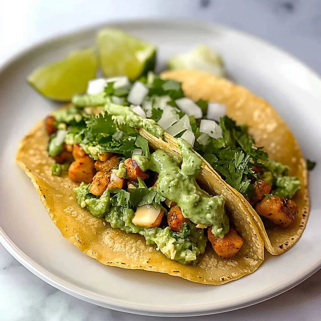 Detailed Green Goddess Tacos